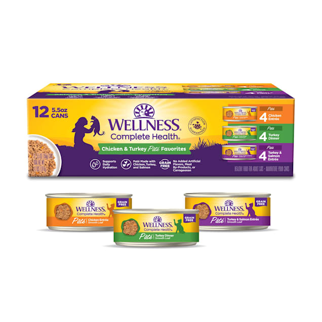 Wellness turkey pate cat food online