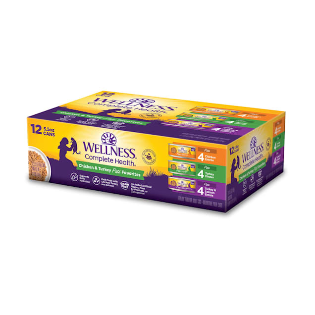 Wellness Complete Health Chicken Turkey Pate Favorites Cat Food