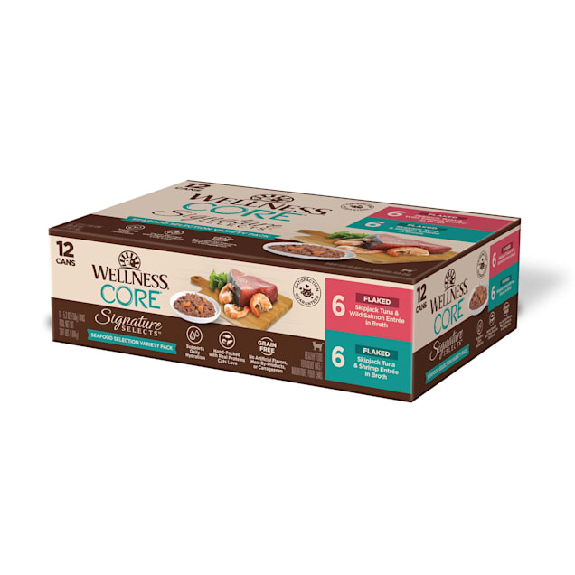 Wellness signature selects flaked sale skipjack tuna with wild salmon