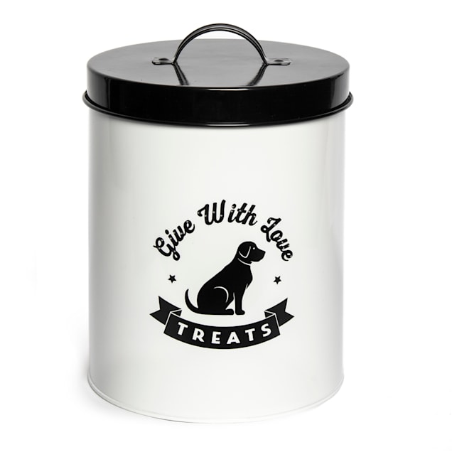 Park Life Designs Amore White Tin for Dogs, 72 oz., Medium - Carousel image #1