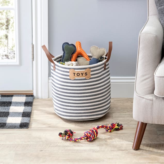 Park Life Designs Sienna Medium Organic Cotton Toy Basket