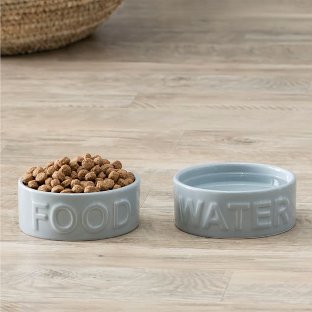 Dog bowl food and water sale