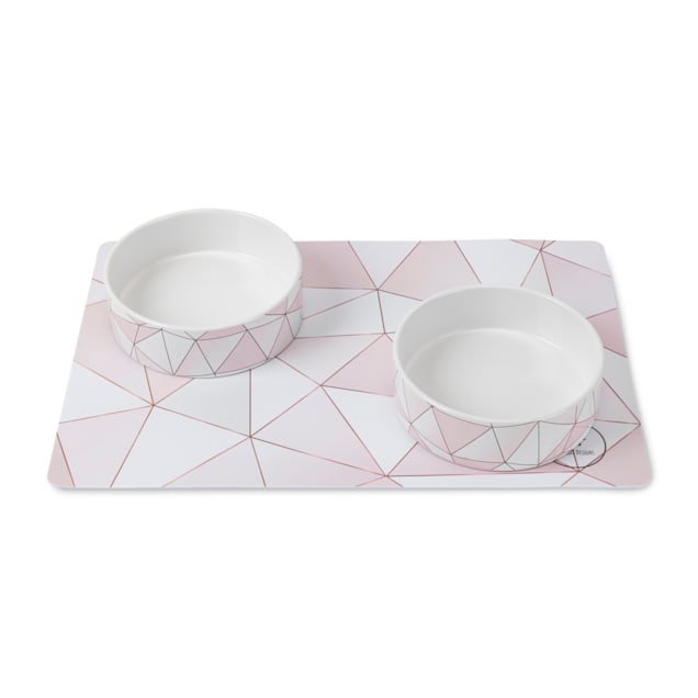 Park Life Designs Vienna Dog Placemat and Bowl, Small, Pack of 3 - Carousel image #1
