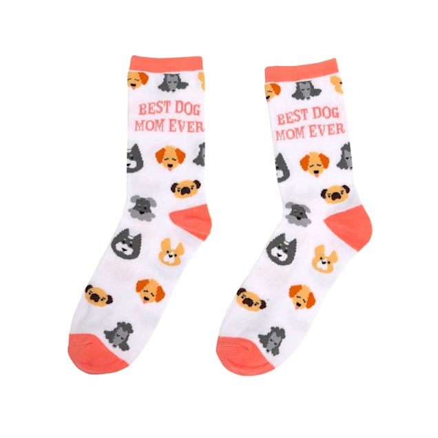 Pearhead Pink Best Dog Mom Socks