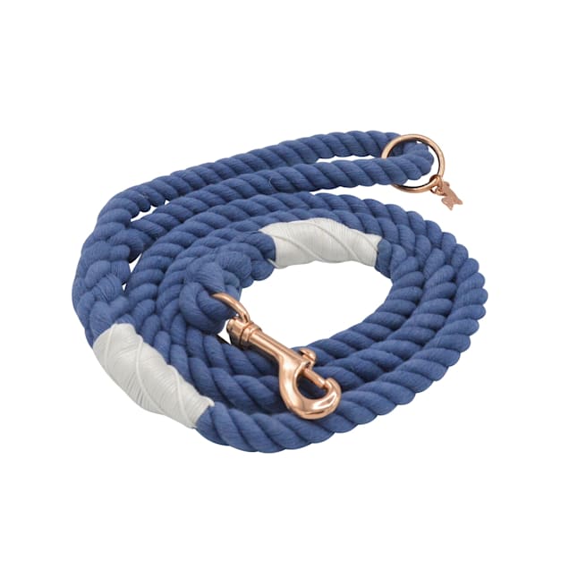 Nautical Rope Dog Leash - Navy Blue
