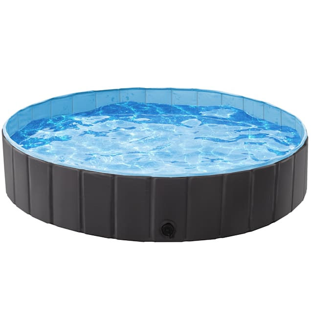 Topeakmart Black Foldable Swimming Pool for Dogs, X-Large | Petco