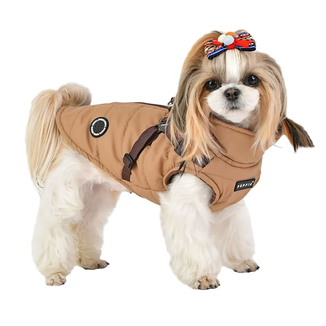 Puppia Beige Mountaineer II Dog Winter Vest, Small - Carousel image #1