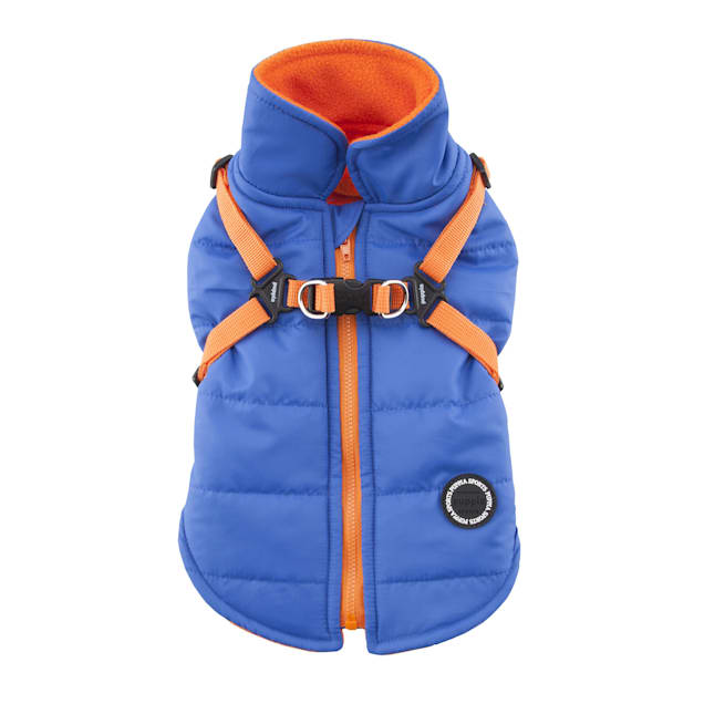 Puppia Royal Blue Mountaineer II Dog Winter Vest Small Petco