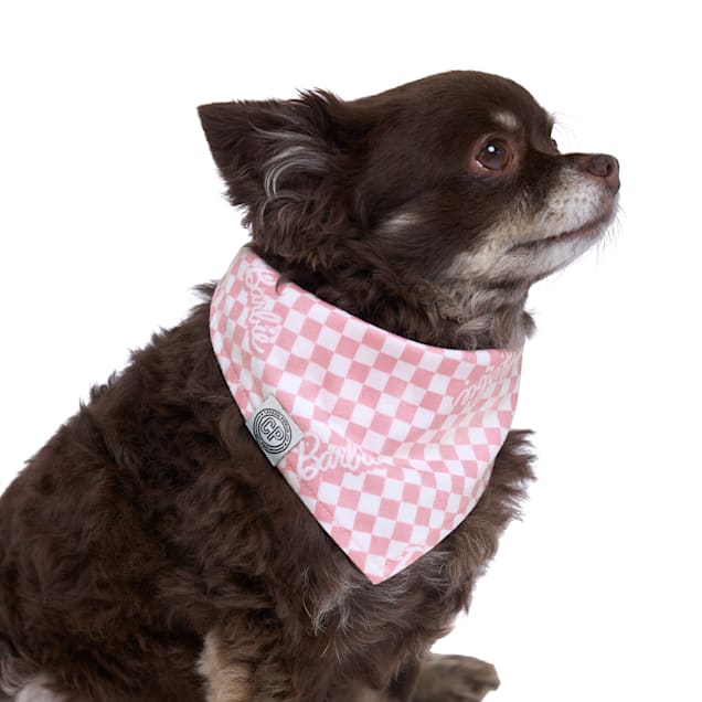 Barbie x Canada Pooch Bandana Barbie Checker for Dogs Small Medium