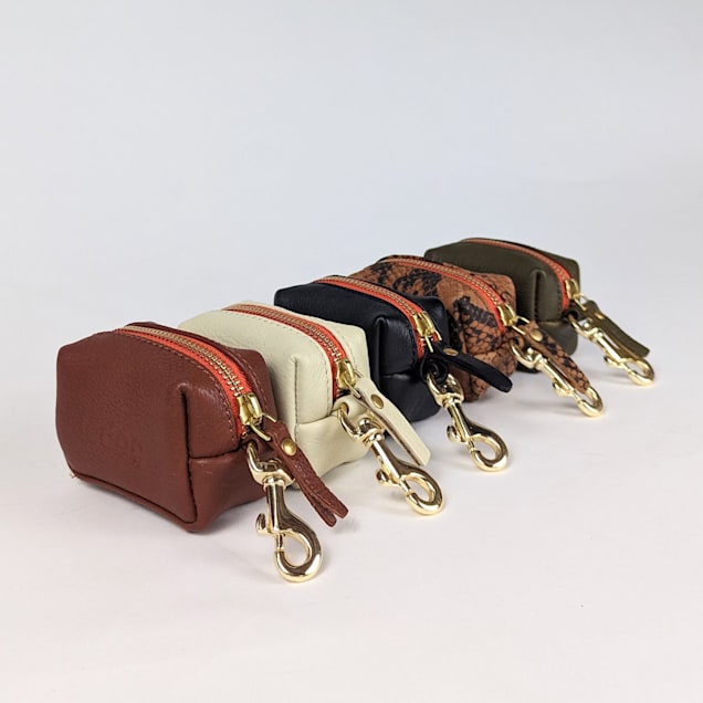 Le Dog Company Leather Holder Cognac Dog Poop Bag