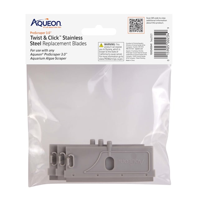 Aqueon ProScraper 3.0 Twist & Click Stainless Steel Replacement Blades