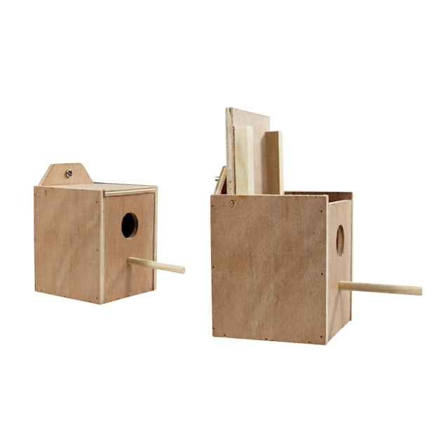 A E Cage Company Happy Beaks Parakeet Nest Box 6.25 H Petco