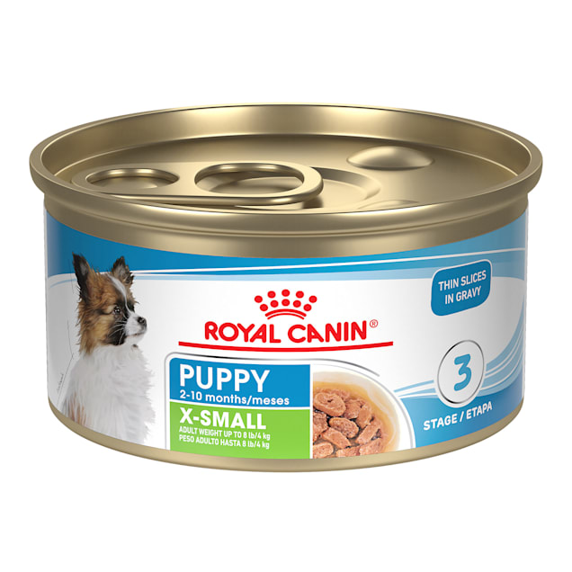 Royal Canin Size Health Nutrition X-Small Thin Slices in Gravy Wet Puppy  Food, 3 oz., Case of 24