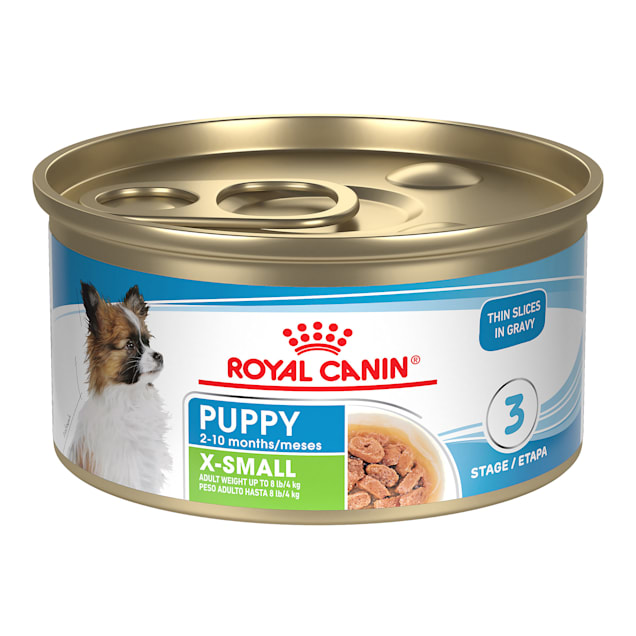 ROYAL CANIN Size Health Nutrition X-Small Puppy Thin Slices in Gravy Wet  Dog Food, 3-oz, case of 24 