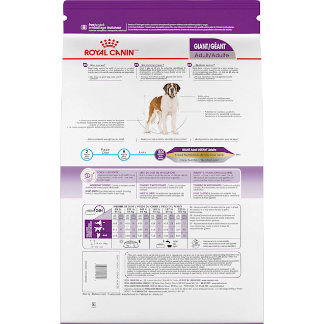 Royal canin large breed ingredients online