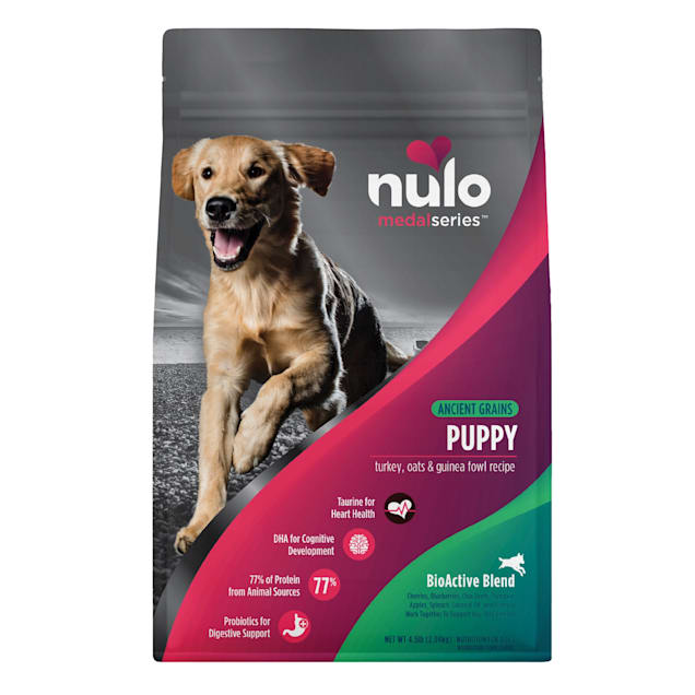 Nulo MedalSeries Ancient Grains Turkey, Oats & Guinea Fowl Dry Puppy ...