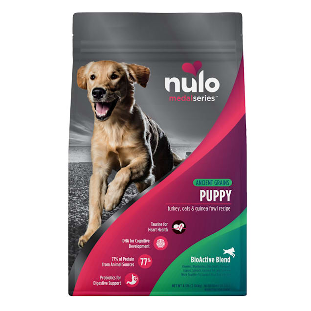 Nulo MedalSeries Ancient Grains Turkey, Oats & Guinea Fowl Dry Puppy ...