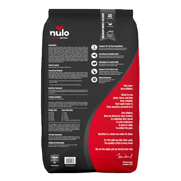 Nulo puppy food ingredients top