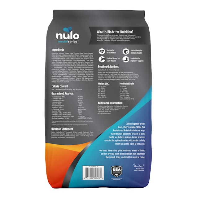 Nulo dog food ingredients clearance