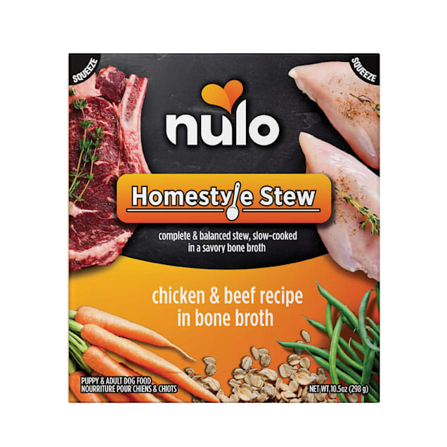 Nulo MedalSeries Homestyle Stew Chicken & Beef in Bone Broth Wet Dog Food, 10.5 oz., Case of 12 - Carousel image #1
