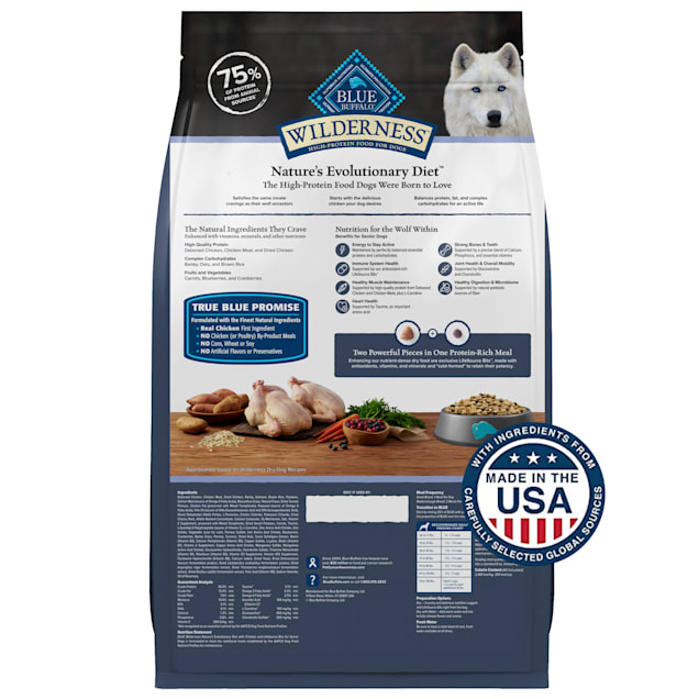 Blue buffalo wilderness high protein dry puppy food sales