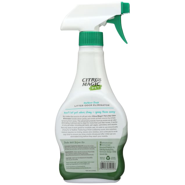 Citrus Magic Outdoor Fresh Citrus Magic Pet Probiotic Litter Odor Eliminator 6 oz. Pack of 2