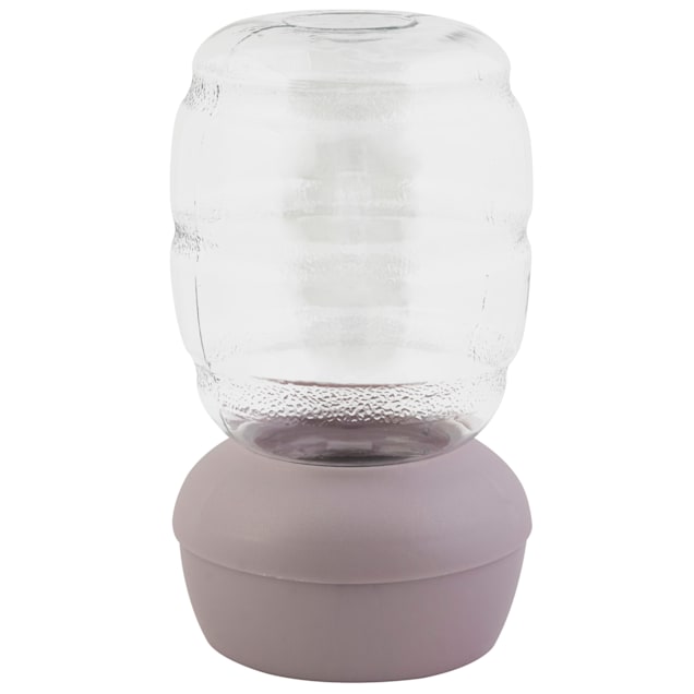 Petmate Violet Replendish Gravity Automatic Pet Waterer Water Dispenser Station for Cats and Dogs 0.5 Gallon Petco
