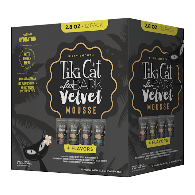 Tiki Cat After Dark Velvet Mousse Variety Pack Wet Cat Food 2.8