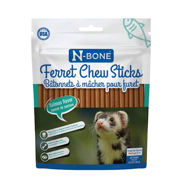 N Bone Ferret Salmon Flavor Chew Sticks 3.74 oz