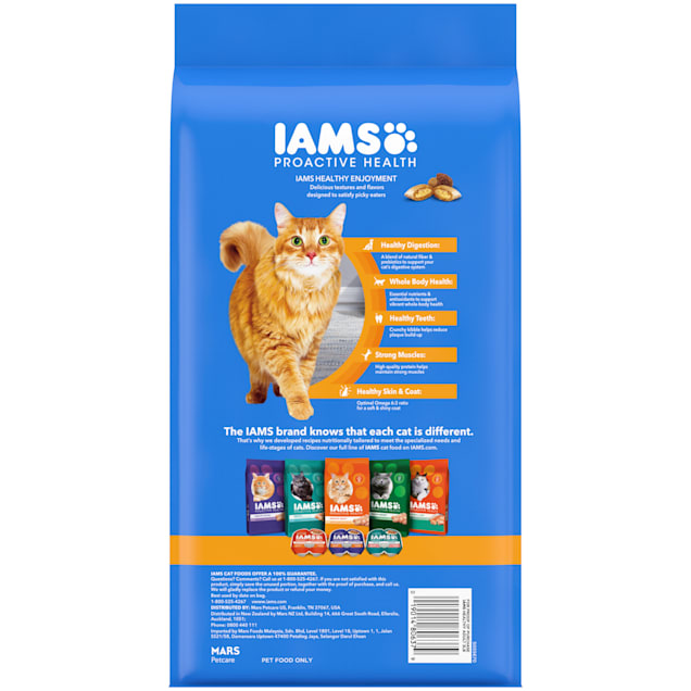 Iams Healthy Enjoyment Chicken Salmon Recipe Dry Cat Food 3 lbs