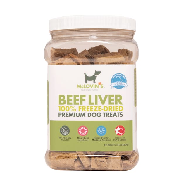 McLovin s Beef Liver Freeze Dried Dog Treats 12 oz