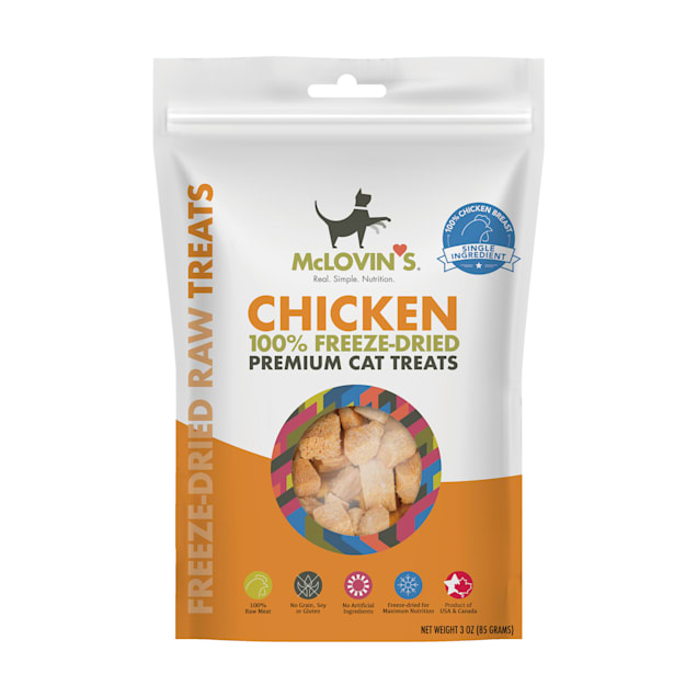 McLovin's Pet Freeze Dried Chicken Cat Treats, 3 oz. - Carousel image #1