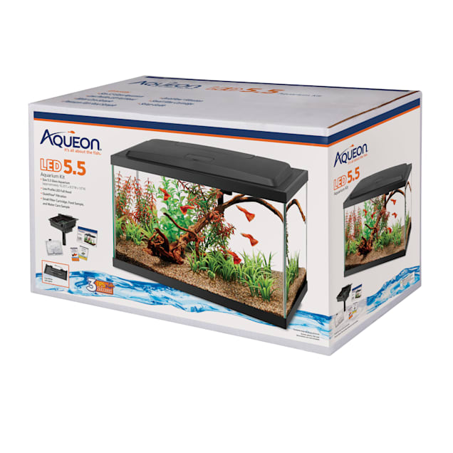 Aqueon Aquarium Starter Kit with LED Lighting 5.5Gal