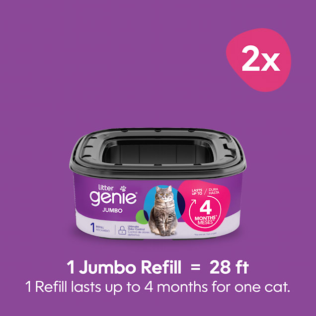 Litter Genie jumbo 2pk refill with multi layers to block odors Petco