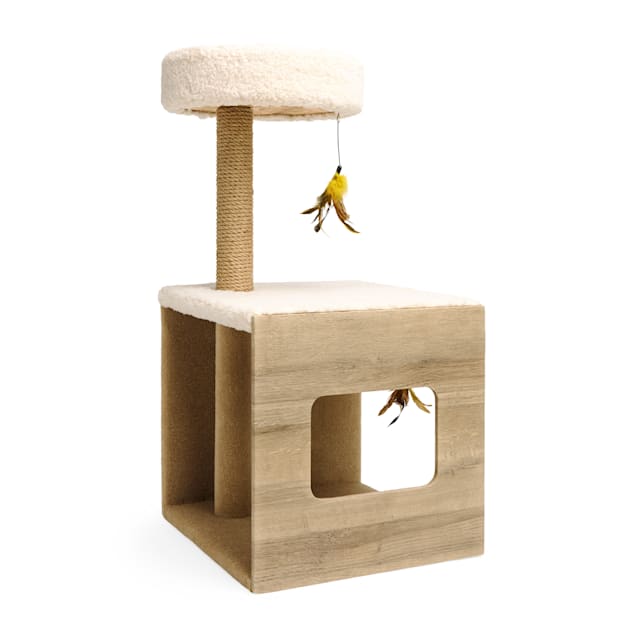 EveryYay Mid Century Modern Cat Tree with Condo 36.5 H
