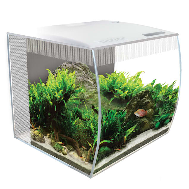 Fluval Flex White Tank Aquarium Kit, 9 Gallon