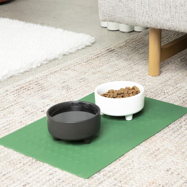 Waggo Forest Green Bubble PlaceMats for Dogs 18 L X 18 W X 12 H