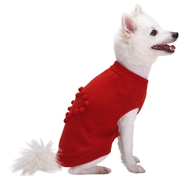 Red heart dog sweater discount