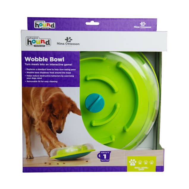 Outward Hound Interactive Wobble Slow Feeder Bowl Dog Game Petco