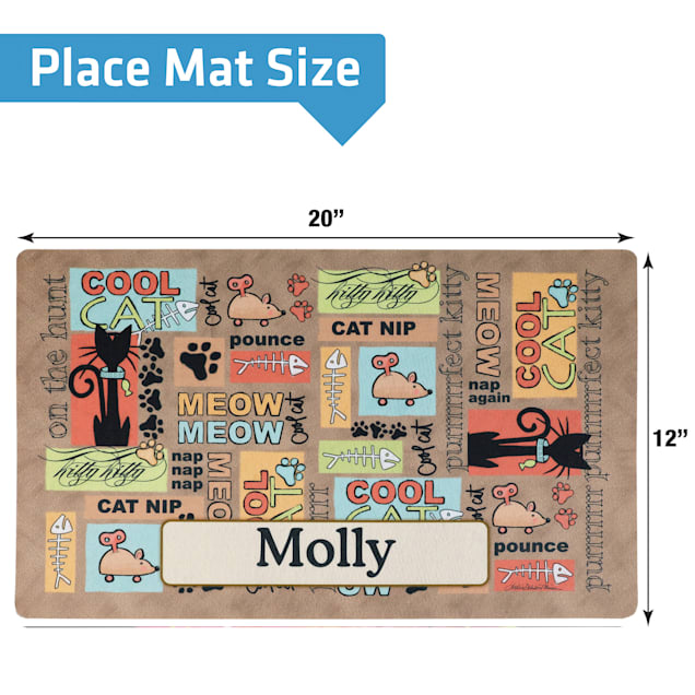 Personalized cat on sale placemats