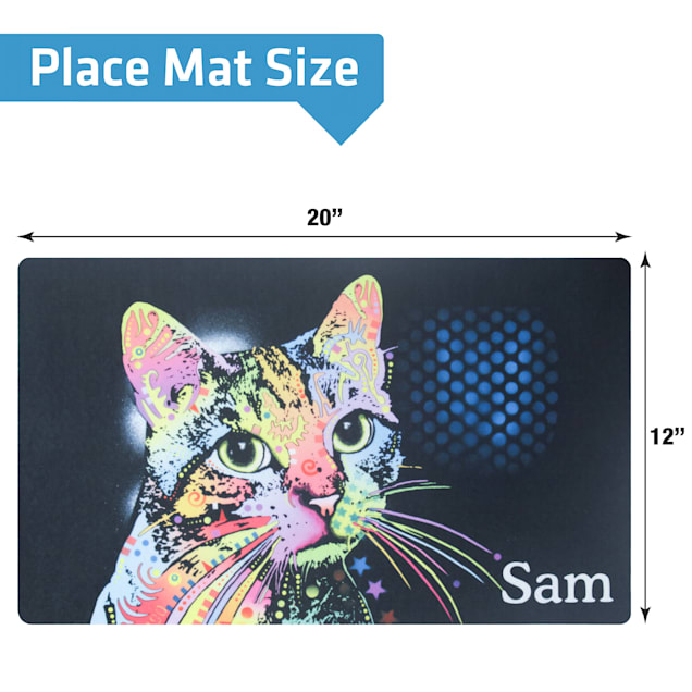 Drymate Dean Russo Catillac New Personalized Cat Feeding Mat 12