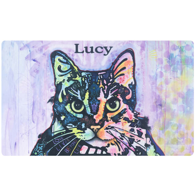 Cat store eating mat