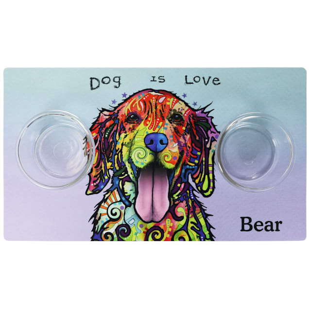 Personalized dog feeding mats sale