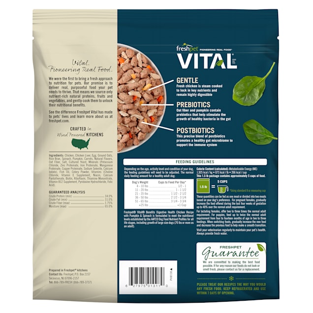 Freshpet vital clearance dog food