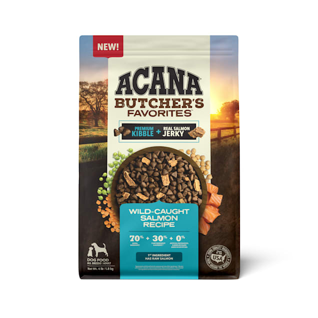 ACANA Butcher s Favorites Wild Caught Salmon Dry Dog Food 4 lbs