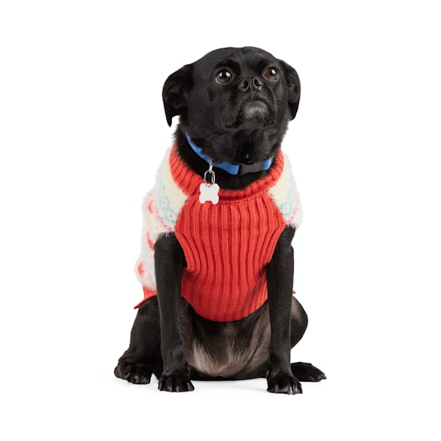YOULY Valentine s Day Fairisle Sweater for Cats and Dogs XX Small