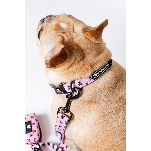 Frenchie Comfort Collar Bad to the Bone Pink One Size Fits All Petco