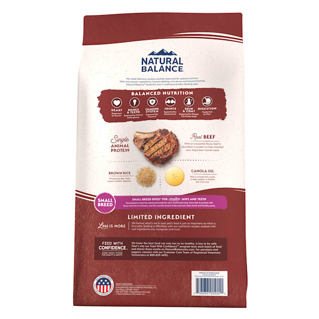 Petco natural balance deals small breed bites