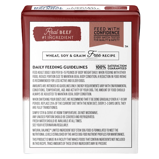 Natural balance limited ingredient canned cheap dog food