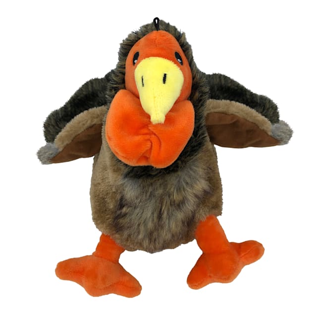 Stuffed turkey dog toy sales